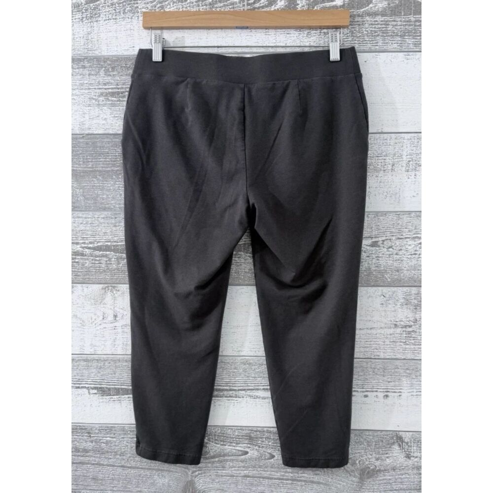 Pure Jill Affinity French Terry Slim Crop Pants Sz SP (32x22) Gray Pima Modal - Picture 2 of 9